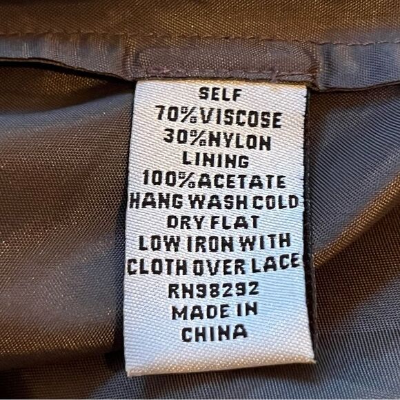 Tibi Lace Dress Size 4 Sleeveless Bronze Semi-Formal Party Mini in Classic Cut - Picture 8 of 8